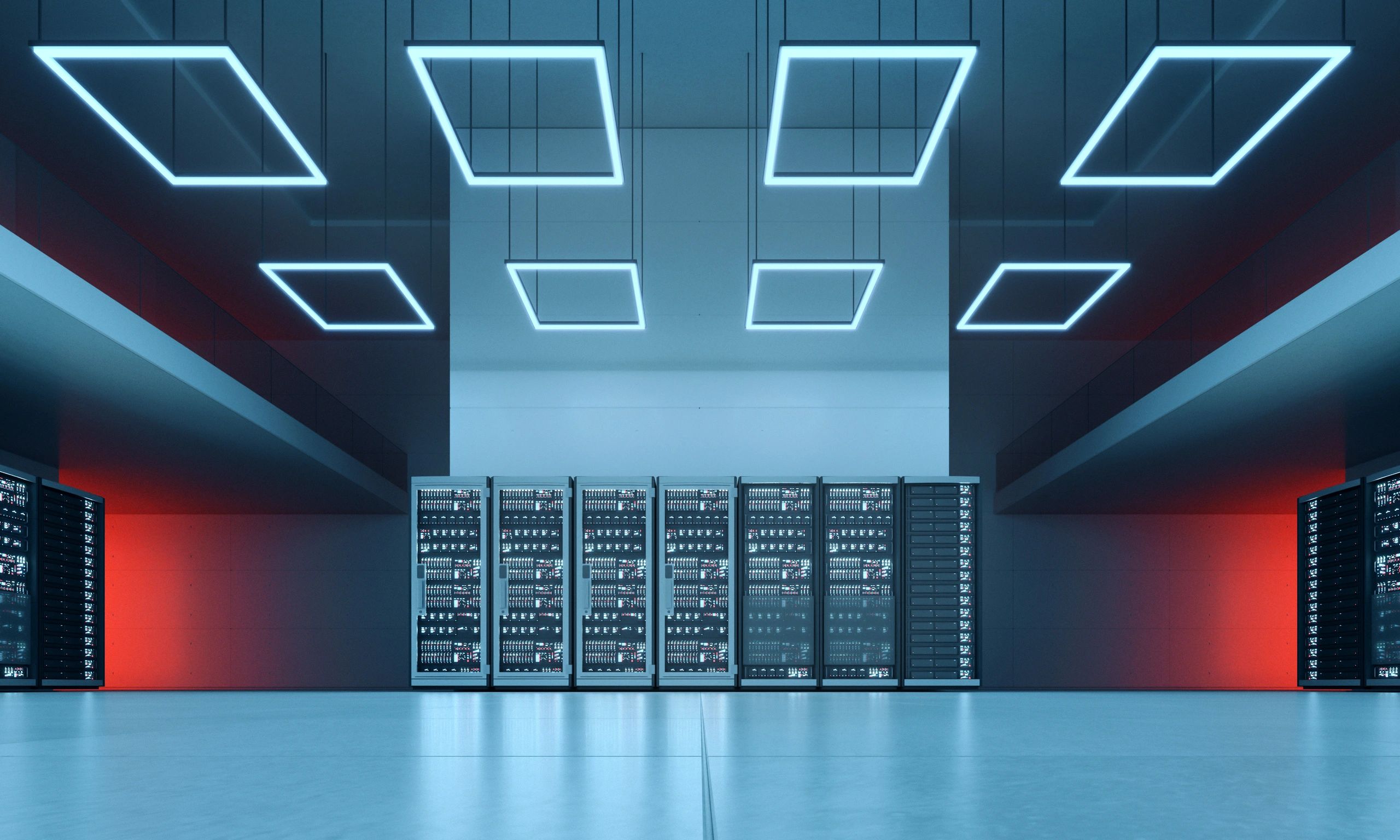 modern web server data center