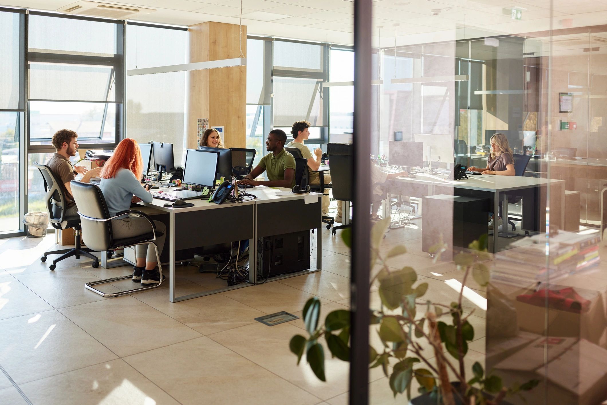 modern web hosting office